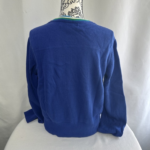 Vintage Women's Tommy Hilfiger Sweater Pullover Sweater  Blue Sz Large Crew Neck - Picture 4 of 10